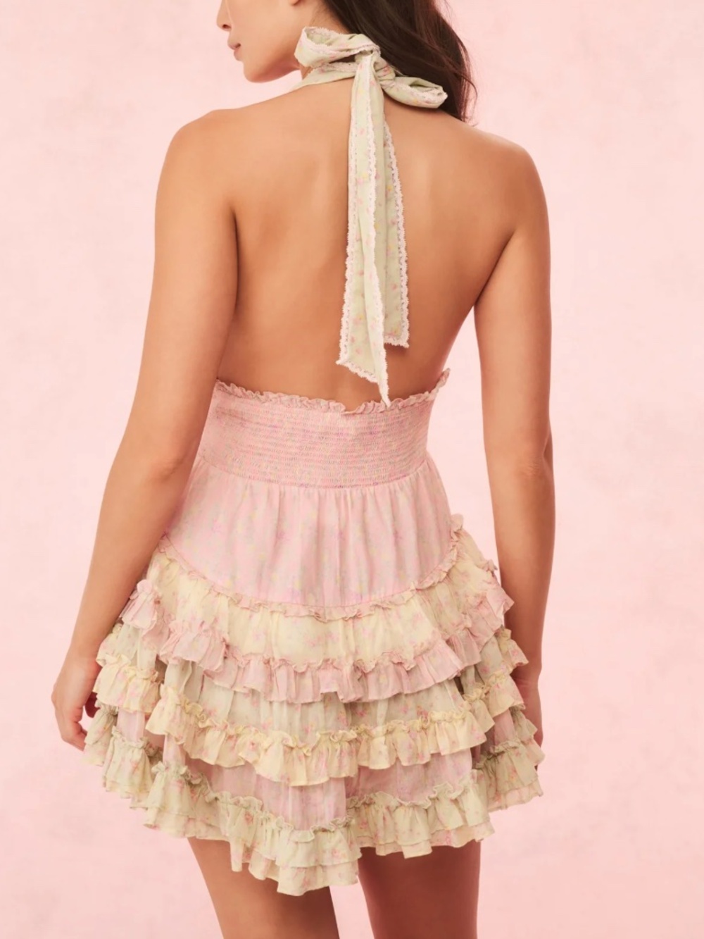 Love Shack Fancy QUINTELLE DRESS IN TAFFY TWIST size XS - Picture 2 of 2